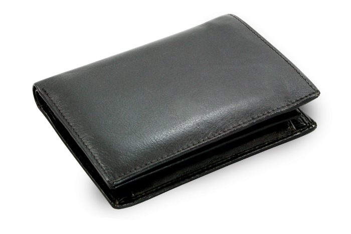 Arwel Pánská kožená peněženka s vloženou dokladovkou 2 - česká výroba; černá