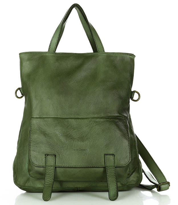 Marco Mazzini handmade Kožená kabelka i batoh MARCO MAZZINI; zelená