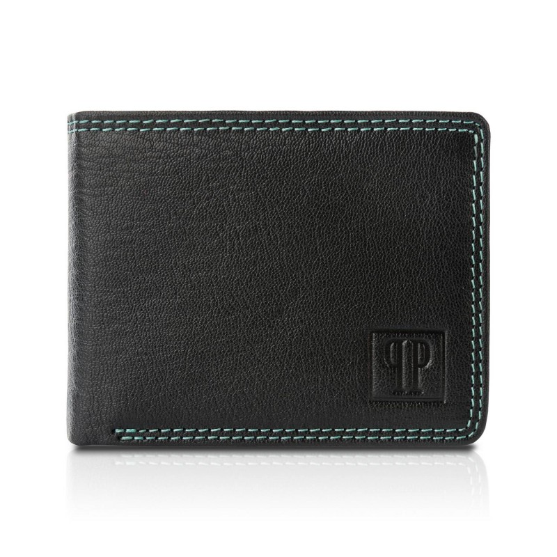Pánská kožená peněženka s ochranou RFID PAOLO PERUZZI; černá