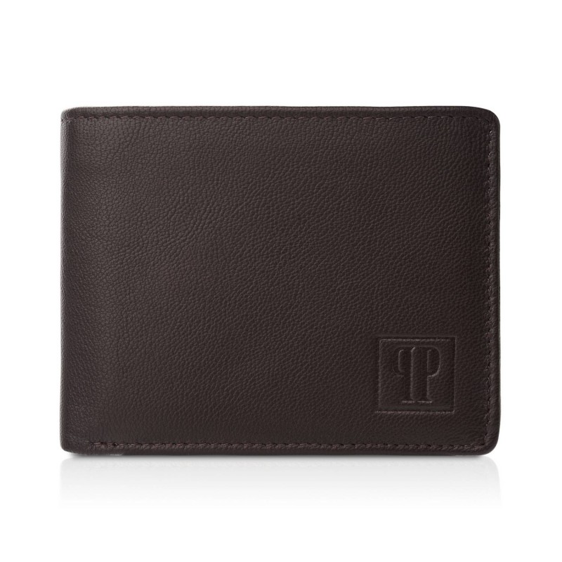 Paolo Peruzzi Pánská kožená peněženka s RFID ochranou PERUZZI; hnědá