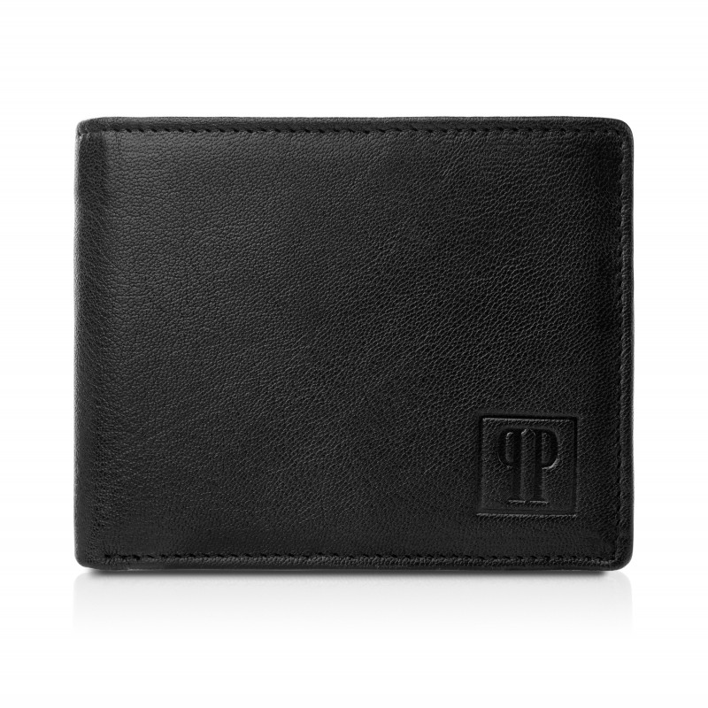 Paolo Peruzzi Pánská kožená peněženka s RFID ochranou PERUZZI; černá