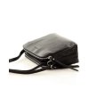 Kožené italské crossbody MAZZINI dvě komory; černá