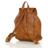 Dámský městský kožený batoh proplétaný MAZZINI; koňak