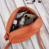 101652 3 damska kulata kozena crossbody peruzzi na rameno oranzova