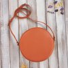 101652 damska kulata kozena crossbody peruzzi na rameno oranzova