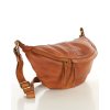 Velká kožená crossbody ledvinka MARCO MAZZINI; velbloud