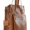 Prémiová luxusní kožená shopper taška MAZZINI; velbloud