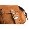 Batoh z pravé kůže v retro stylu; velbloud