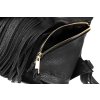 Batoh VOOC v boho stylu, pravá kůže; černá