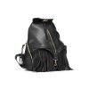 Batoh VOOC v boho stylu, pravá kůže; černá