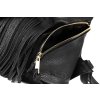Batoh VOOC v boho stylu, pravá kůže; černá
