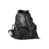 Batoh VOOC v boho stylu, pravá kůže; černá