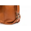 Kožený dámský univerzální batoh/taška VOOC; velbloud