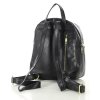 Menší dámský kožený batoh s kapsami MAZZINI; černá
