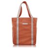 Velká dámská nákupní taška přes rameno, veganská látka Peruzzi; oranžová