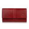 Dámská kožená elegantní peněženka horizontální Peruzzi; červená