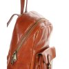Elegantní dámský batoh z prémiové kůže MAZZINI; koňak