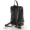 Elegantní dámský prémiový kožený batoh MAZZINI; černá
