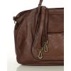 Italská kožená nákupní taška MAZZINI ISPIRATO; hnědá