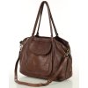 Italská kožená nákupní taška MAZZINI ISPIRATO; hnědá