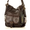 MARCO MAZZINI Kožená kabelka i batoh; hnědá káva