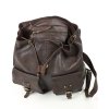 Elegantní dámský batoh formátu A4 z kůže MAZZINI; čokoláda