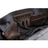 Unisex pracovní taška URBAN z pravé kůže; hnědá