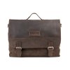 Unisex pracovní taška URBAN z pravé kůže; hnědá