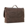 Unisex pracovní taška URBAN z pravé kůže; hnědá
