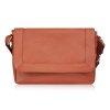 Dámská malá kožená kabelka přes rameno Paolo Peruzzi; koňak