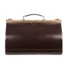 Obří kožená lékařská prémiová brašna 50cm; hnědá