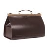 Obří kožená lékařská prémiová brašna 50cm; hnědá