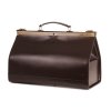 Obří kožená lékařská prémiová brašna 50cm; hnědá