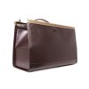Obří kožená lékařská prémiová brašna 50cm; hnědá