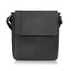 Klasická pánská taška přes rameno z pravé kůže Paolo Peruzzi; černá