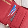 Dámská skládací kožená peněženka Paolo Peruzzi; červená