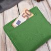 Dámská skládací kožená peněženka Paolo Peruzzi; zelená