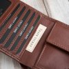 Pánská tenká kožená peněženka Paolo Peruzzi; koňak