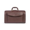 Doktorský kožený kufr 39cm; hnědá