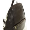 Elegantní dámský kožený batoh městský minimalismus MAZZINI; tmavě hnědá