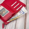 Velká dámská peněženka vyrobená s RFID ochranou Paolo Peruzzi; červená SKL