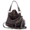 MARCO MAZZINI Kabelka s ramínky vintage; tmavě hnědá