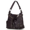 MARCO MAZZINI Kabelka s ramínky vintage; tmavě hnědá