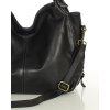 MARCO MAZZINI Kožená kabelka Shopper; černá
