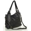 MARCO MAZZINI Kožená kabelka Shopper; černá