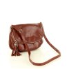 Kožená dámská brašna MAZZINI crossbody; hnědá