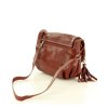 Kožená dámská brašna MAZZINI crossbody; hnědá