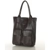 Shopperka s kapsami MAZZINI z pravé kůže; káva
