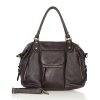 Kožená business taška na víkend MARCO MAZZINI; hnědá káva