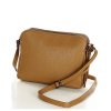 Kožené italské crossbody MAZZINI dvě komory; velbloud